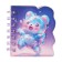 Notebook Gift Book on the crest 80l, line, color block, PVC cover 3D Bear (10x10.5cm) 10539