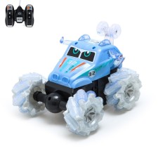 Radio-controlled car-controlled “Tricky” car, works on batteries, light, blue color