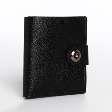 Male purse on a magnet, black color