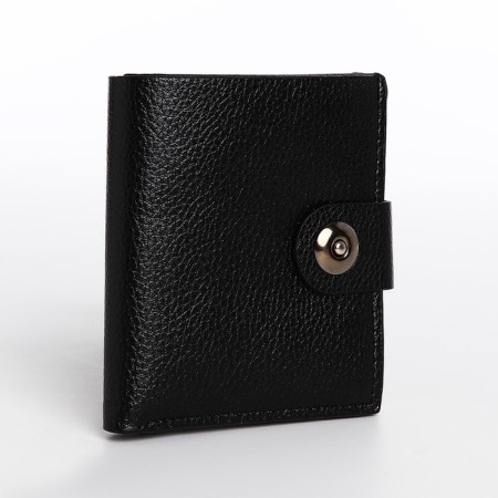 Male purse on a magnet, black color