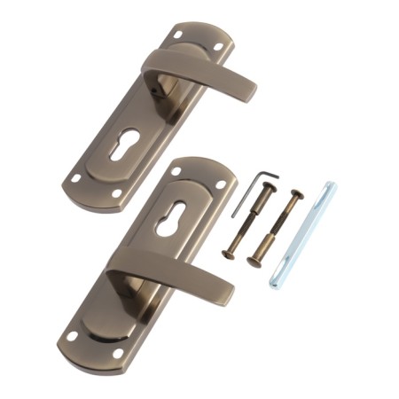 Lockland 002 strap handles, m/o 55 mm, bronze color-4
