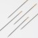 Sewing needles, d = 0.78 mm, 3.5 - 4.2 cm, with a golden ear, self -sovereign, 12 pcs