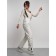 Semi -combinezone female ski insulated, size 46, white color