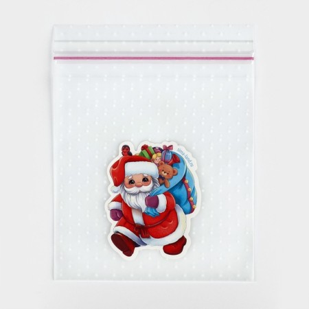 Packet for sweets "Grandfather Frost", 10 x 10 cm, New Year-1