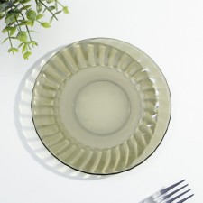 Dessert plate Elica, D = 16 cm, haze, glass