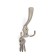 Hook furniture tundra TKT004, three -rod, satin nickel