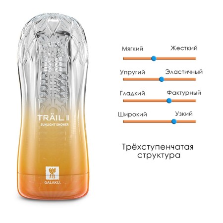 Masturbator Galaku Cup SunLight Shower, in a hard case, gel silicone-7