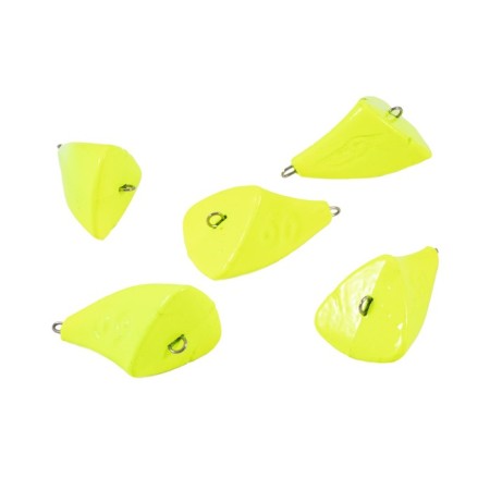 Cargo of a bullet-exentric painted pissy Yaman 5 pcs., 60 g, yellow