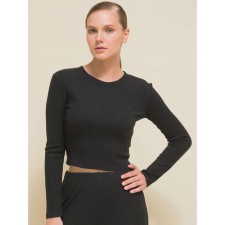 Women's longing, size 48, black color