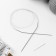 The knitting needles are circular, for knitting, with a plastic fishing line, d = 1.5 mm, 14/80 cm, with a needle