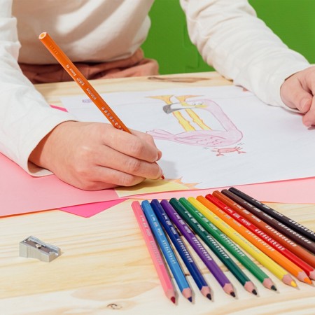 Pencils 12 flowers BIC Kids Evolution Ecolutions, children's, shock -resistant, plastic-8