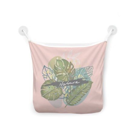Organizer in a bath on suction cups "Tropical Flora", for storing toys and trifles, size 33x39 cm-2