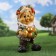 Garden Figure "Gnome with Boils" 47x26cm