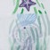 Curtain for the bathroom "shell", 180 × 180 cm, white color