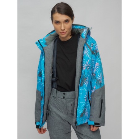 Ski suit female, size 42, blue color-8