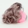 Soft toy "Puppet Model" on a key fob, 16 cm, pink color