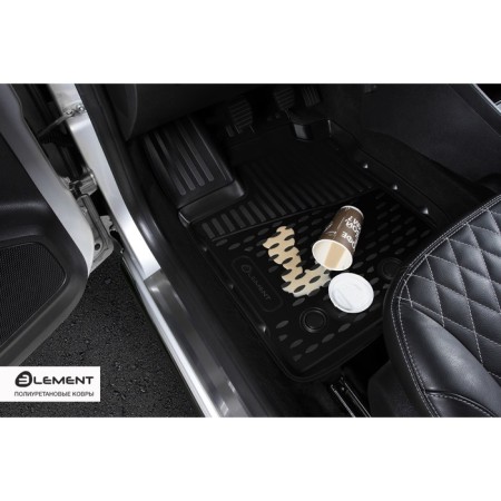 Rugs in the Toyota Fielder salon (E140), 2006-2012, P.R. without duct, un., 4 pcs polyurethane-2