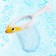 A set of swimming toys “Catch a duck”, 1 net on a suction cup, 3 ducks, color mix