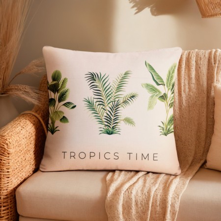 Pillowess Decorative Ethel "Tropics Time", 40x40 cm, 100 p/e, velor