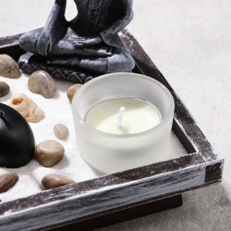 Garden of Stones with a stand for incense "Dream", 12.5x12.5x13cm, concrete-3