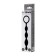 Anal chain Toyfa A-Toys S, silicone, black color, 19.5cm