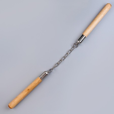 Children's wooden weapon "Nunchaki" 21 × 2.5 × 2.5 cm-2