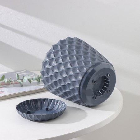 Pot for flowers with a “Wave” pallet, 2.5 l, d = 17.5 cm, color gray color-4