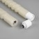 A set of LED twisted candles, white, 2 × 25 × 2 cm, plastic, wax, batteries AAAX2 (not in the kit), glow warm white, 2 pcs.