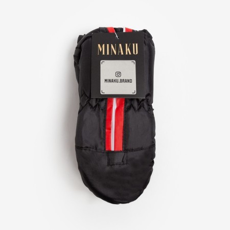 Mittens of winter children's minku, central black, rr 16-17 (20 cm)-4