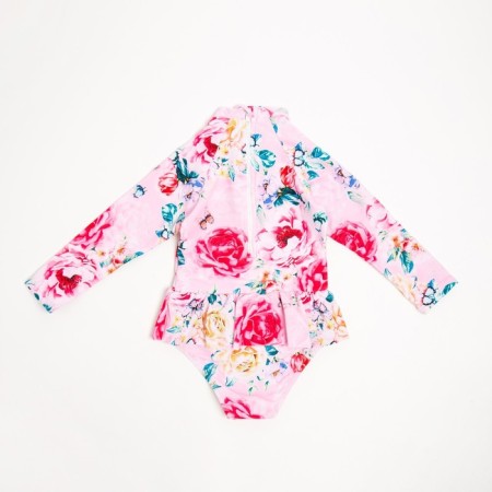 Swimsuit Squat Children's Minaku with sleeves, height 128-134-8