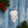 Decoration Christmas tree "Elite Mittens" 7x12 cm, white