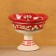 Candy of Rishtan ceramics "Flowers", red 12 cm,