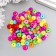 Beads for creativity plastic "Bright circles" set of 100 pcs 0.4x0.8x0.8 cm