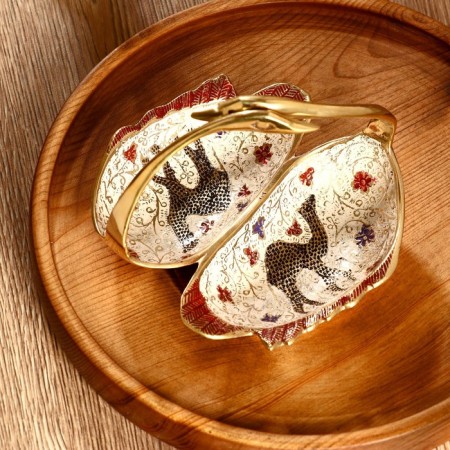 Menzhitsa brass "Swans" 13x14x11 cm-1