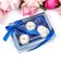 Soap roses, white and blue, set of 6 pcs.