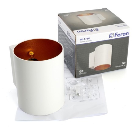 Feron ML1750, IP20, G9, 15 W, 100x80x100 mm lamp, white color-10