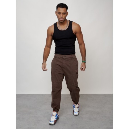 Cargo jeans men, size 44-46, brown color-9