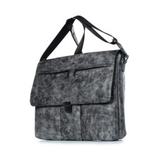 Business business, genuine leather, 425x350x60 cm, gray/black