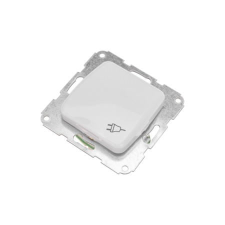 1-seater socket kranz ceramics s/s with a lid s/a 16a fur. Bel KR-78-0216-2