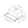 Exto Elica Elite 14 Lux Wh/A/50, built -in, 650 m3/h, 3 speeds, 50 cm, white