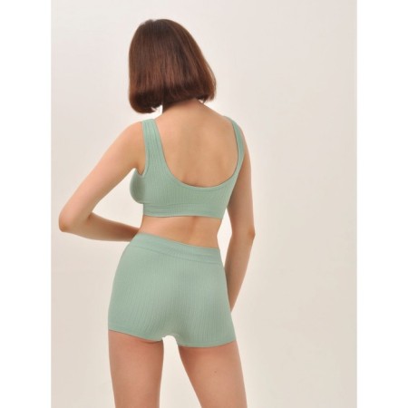 Women's shorts with a braid "Kosichka" Mirey Shorts Plait, size 44-46, mint color-1