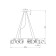 Suspended lamp Freya FR4003PL-08W Roslyn, 850x850x1200 mm, E14, 8x40W, white color