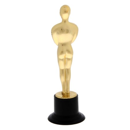 Male award figure, Oscar, plastic stand black, 15.5 x 5 x 5 cm-2