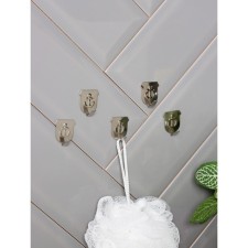 Hooks self -adhesive metal shares 