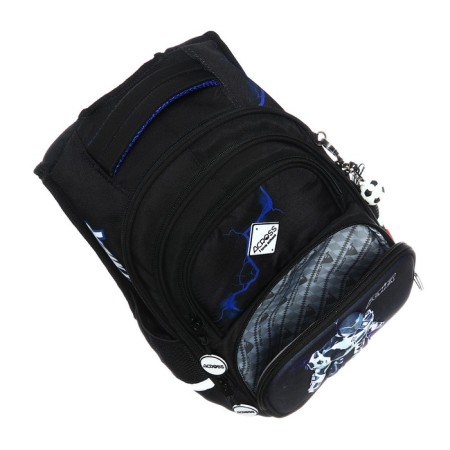 School backpack 40 x 33 x 15 cm, ergonomic back, Across 548, black ACR23-548-6-10