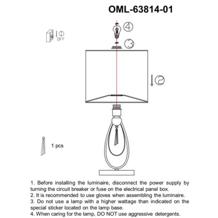 Mellitto E27 60W desktop lamp-5