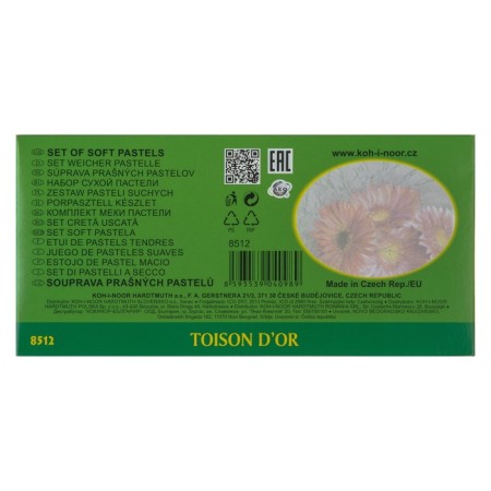 Pastel Dry artistic Koh-I-Noor Toison D`or, 8512/12, 12 colors-1
