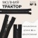 Lightning "Tractor", No. 5, non -proceeding, decorative link "Square", castle machine, 18 cm, black/black nickel