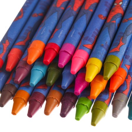 Wax pencils, set of 36 colors, spider-man-3