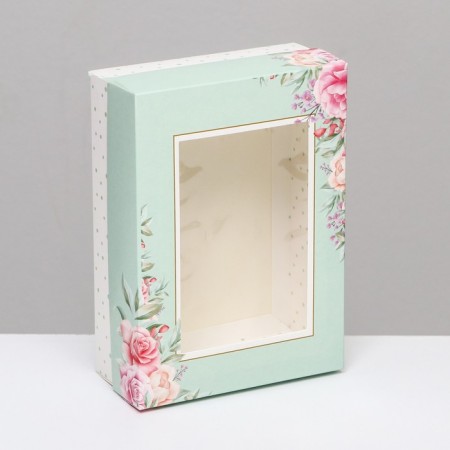 The box is folding, with the Spring View window 21 x 15 x 7 cm-1